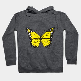 yellow butterfly Hoodie